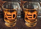 "Water In Whiskey" Shot Glass - Pair