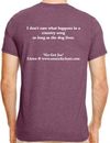 "Go Get Joe" T-shirt mulberry w/matte white print (XXL)