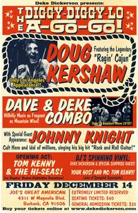 Doug Kershaw, Dave and Deke Combo, Tom Kenny & The Hi-Seas ($25 General Admission)