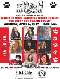 Women In Music Gathering Benefit Concert for Buddy Dog Humane Society