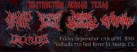 Destruction Across Texas - Baptized by Fire, Perceptions of Torment, Whore of Bethlehem, Stabbing, Deocculted