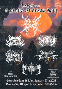 Night of Texas Hell w/ Bruka, Whore of Bethlehem, Panteon, and more