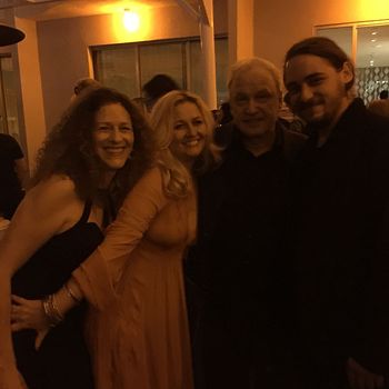 Francisca Mororder, Windy Wagner, Giorgio Moroder and Nick Shipe at Giorgio’s record release party
