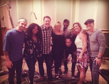 Windy contracted McDonalds commercial for Kevin Nadeau Music. Pictured, Ryan Edgar, Amy Keys, Kevin, Windy, Louis Price, Cleto Escobedo, Carmen Carter, Gigi Worth and Ken Stacey.
