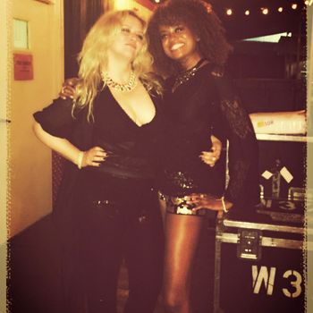 Me and the stunning Lois Mahalia - Joe Walsh / Bad Co. Tour
