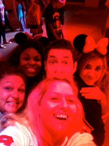 Part of the Glee gang at Disneyland! Kamari Copeland, Tim Davis, myself and Nikki Leonti
