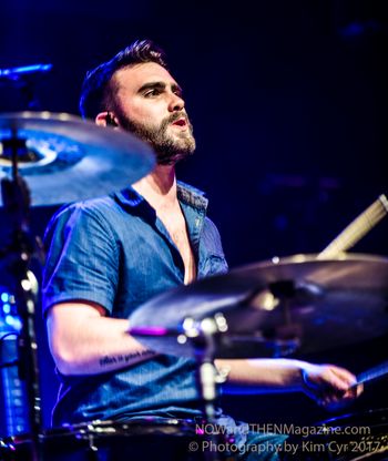 Connor Stephen Drummer for James Barker Band Opened for Dean Brody's "Beautiful Freakshow" Budweiser Gardens in London Photography by Kim Cyr https://nowandthenmagazine.com
