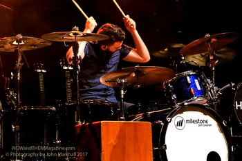 Connor Stephen Drummer for James Barker Band Opened for Dean Brody's "Beautiful Freakshow" Budweiser Gardens in London Photography by John Marshall https://nowandthenmagazine.com
