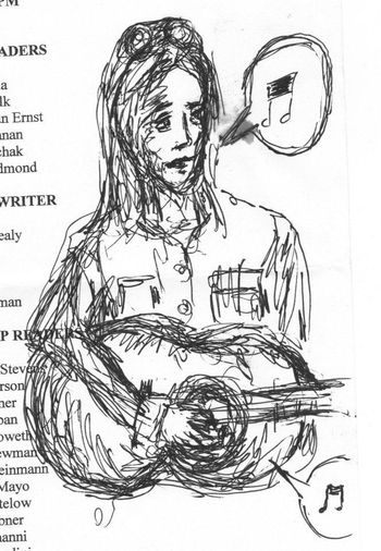 Poet Sketch by John Bonani
