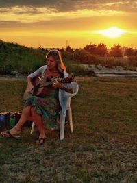 Sunset S'mores Sing-along Campfire with Kathleen 