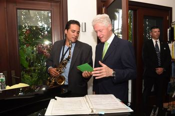 Playing for President Bill Clinton
