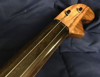 The Yellow Rose Of Tejas neck and headstock
