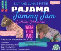 Lily and Luna's Pittie Pajama Jammy Jam Birthday Celebration!!