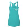 Turquoise or Pink ladies racerback tanktop. Trendy, flowing, and flattering fit.