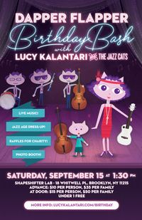 Dapper Flapper Birthday Bash with Lucy Kalantari & the Jazz Cats