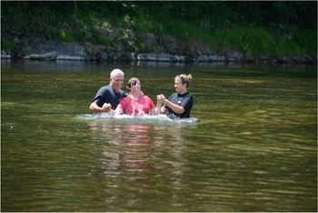 Baptised in the Shenandoah River
