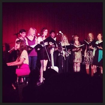 With the LA Choir at the Hotel Cafe
