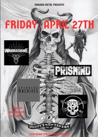 PRISMIND opens for WARMACHINE w/Speaking Machines and Crutch