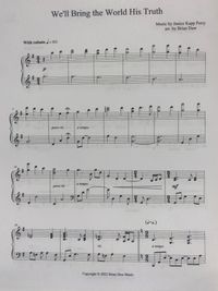 We'll Bring the World His Truth Sheet Music