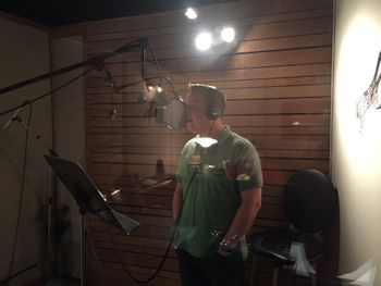 Brian laying down some awesome vocals
