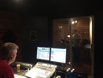 Arthur recording Brians vocals

