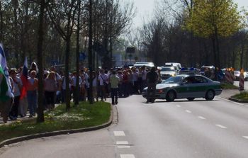 Snarling traffic in Munich
