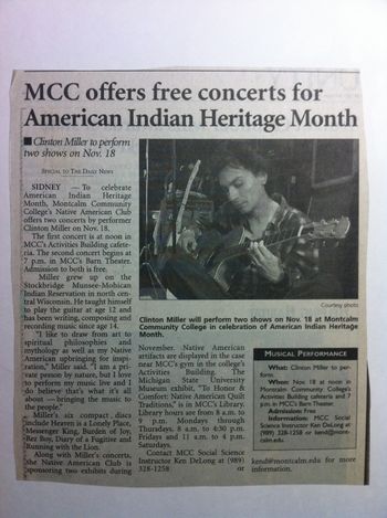 Montcalm Community College, Sidney MI. 2004
