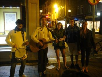 Busking in Dublin, Ireland
