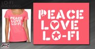 "Peace Love Lo-Fi" T-shirt