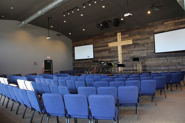 The Onalaska Sanctuary!  Construction was completed just before Easter of 2015 and we've been blessed to have this as our home until just before Easter 2021!