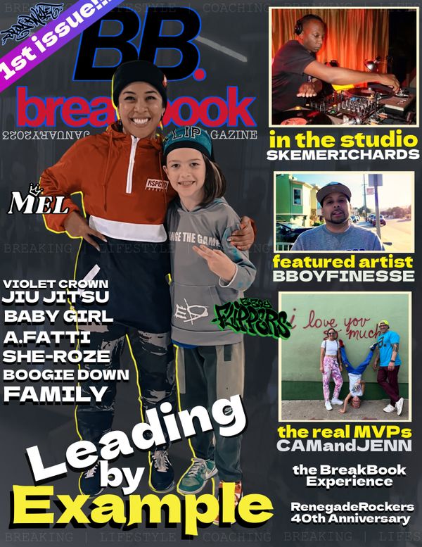 The BreakBook Magazine features the lifestyle of Breakin'. From competitors, to community leaders to parents, we highlight innovative ideas to better competition, events, and structure of practice. Breakers do more than what you see in the cypher, some of us make music, clothing and keep our community thriving. Check out the very first issue, and see for yourself! 

13 pages