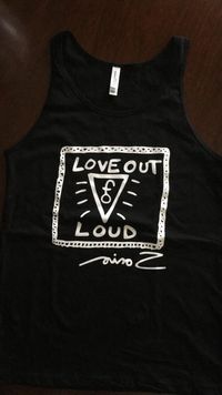 NEW Black Love Out Loud Tank Tops