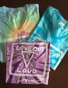 NEW Ladies V-Neck Tie-Dye Short Sleeve Shirts