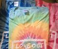 NEW Ladies V-Neck Tie-Dye Short Sleeve Shirts