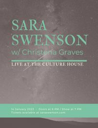 Sara Swenson with Special Guest Christena Graves