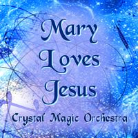 Mary Loves Jesus Violet Heart by Crystal Magic Orchestra