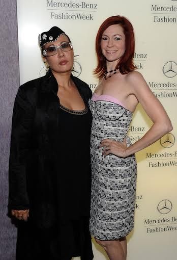 With Carrie Preston at Fashion Week
