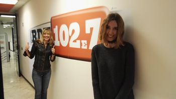 Karen & Samantha being interviewed on Italian radio promoting Still Eighteen's show at Hard Rock!
