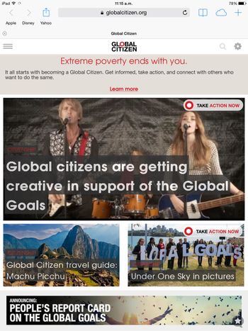 Global Citizen/Global Goals Campaign
