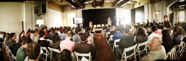 Meditation with 200 people at the Thiel Foundation's 20 Under 20 Summit in San Francisco