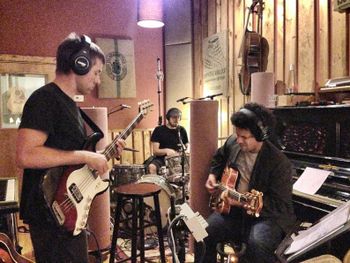 Recording w/ the band @ Studio G, Brooklyn NY 2014
