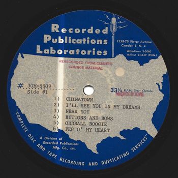 My Second LP demo 1957: "If at first you don't succeed..."
