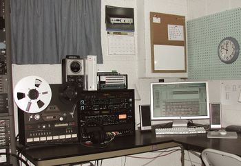 Our 8-track/DAW studio in 1990
