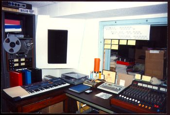 Our "up-graded" 1970s 4-Track studio in 1982
