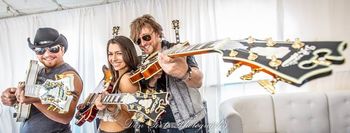 Steve, Jess & I with D'Angelico Guitars
