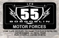 BOBGOBLIN "LFSMF" Plate WITH FRAME