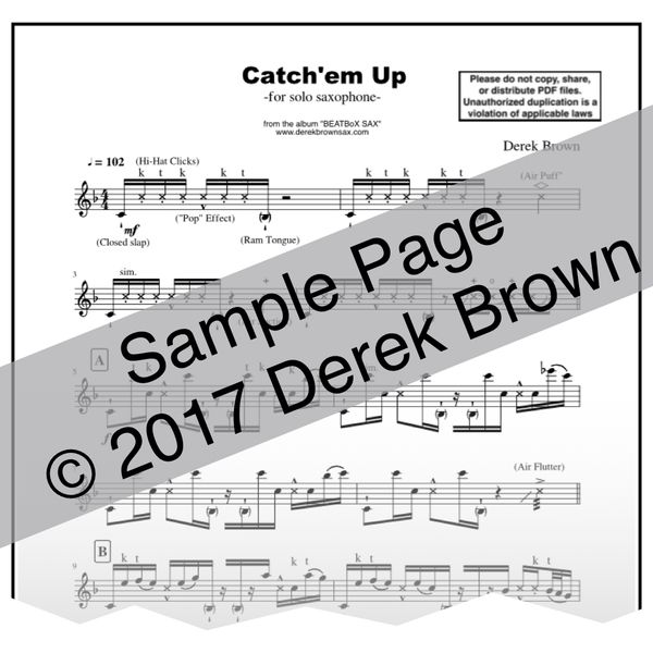 "Catch'em Up" Sheet Music PDF