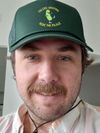 Five-Panel Cotton Twill Trucker Hat-Forest Green