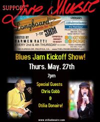 Otilia Donaire featured guest artist for The Longboard’s Blues Jam Kickoff Show!