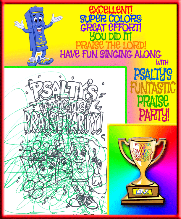 PSALTY.COM - LIAM - COLORING CONTEST WINNER